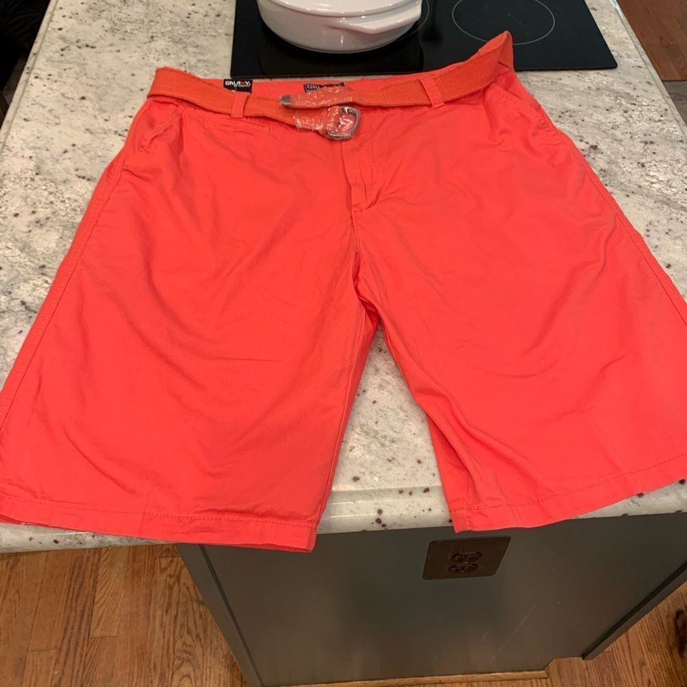 Galaxy by Harvic Salmon Bermuda Shorts sz 36